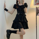 lovefery Little Knight Dark Fairycore Dress