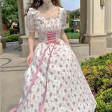 lovefery Dewy Roses Fairy Grunge Cottagecore Dress