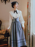 lovefery Earl Grey Dress Top with Optional Skirt Bottoms Dress Set