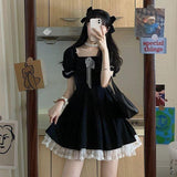 lovefery Simple and Suave Dark Princesscore Dress