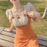 lovefery Autumn Squash Fairycore Cottagecore Dress