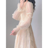 lovefery Sparkling Swan River at Twilight Fairycore Princesscore Dress