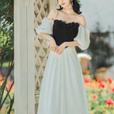 lovefery Onyx Roses Dark Fairycore Princesscore Cottagecore Dress