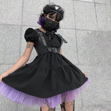 lovefery Violets Dark Fairycore Dress