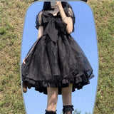 lovefery Night and Day Dark Fairycore Princesscore Dress