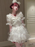 LoveFery Coconut Mille Feuille Fairycore Princesscore Dress