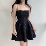 lovefery Black Kitten Dark Fairycore Princesscore Cottagecore Dress