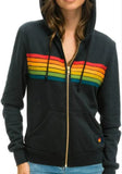 Designer Hoodies Womens Fashion Hoodie Oversized Rainbow Stripe Long Sleeve Sweatshirt Zipper Pocket Coat Jacket Spring Casual