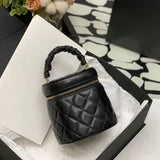 Cosmetic 10A Sheepskin Top Quality Bag 11.5cm Bucket Lady Handbag Clutch Purse AP2729 Fashion Designer Bags Change Wallet with Box C042 s