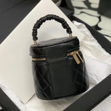 Cosmetic 10A Sheepskin Top Quality Bag 11.5cm Bucket Lady Handbag Clutch Purse AP2729 Fashion Designer Bags Change Wallet with Box C042 s