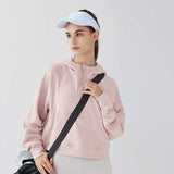 Sports Coat Women's Half Zipper Hoodie Sweater Loose Versatile Casual Baseball Suit Running Fitness Yoga Gym Clothes Jacket Top