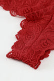 lovefery Romantic Love Red Lace Bralette Lingerie Set