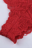 lovefery Romantic Love Red Lace Bralette Lingerie Set