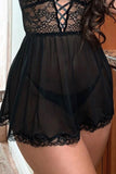 lovefery See Through Babydoll Lingerie Set