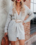 Sleepy Knit Cardigan - Grey