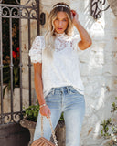 Sparks Will Fly Lace Blouse - Ivory