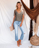 Sweet Side Lace Top - Dusty Moss