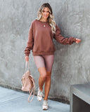 Taylin Cotton Blend Sweatshirt - Latte