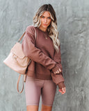 Taylin Cotton Blend Sweatshirt - Latte