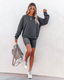 Taylin Cotton Blend Sweatshirt - Graphite