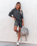 Taylin Cotton Blend Sweatshirt - Graphite