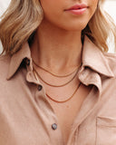 lovefery Treble Layered Herringbone Necklace