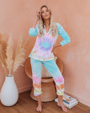 Utopia Cotton Blend Pocketed Tie Dye Hoodie