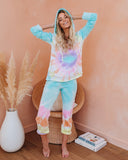 Utopia Cotton Blend Pocketed Tie Dye Hoodie