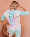 Utopia Cotton Blend Pocketed Tie Dye Hoodie