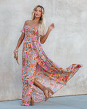 Vesna Floral Smocked Off The Shoulder Maxi Dress