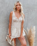 Wayla Tiered Babydoll Tank - Straw