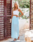 Waylon Pleated Knit Maxi Skirt