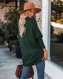 Westward Cowl Neck Knit Sweater - Pine Green