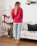 Wine Wonderland Cotton Blend Sweatshirt