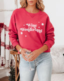 Wine Wonderland Cotton Blend Sweatshirt