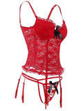 lovefery Women Lace Corset Sexy Lingerie