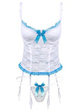 lovefery Women Lace Corset Sexy Lingerie