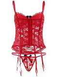 lovefery Women Lace Corset Sexy Lingerie