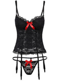 lovefery Women Lace Corset Sexy Lingerie