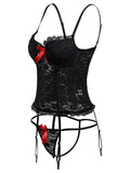 lovefery Women Lace Corset Sexy Lingerie