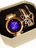 Women Quartz Watch With Bracelets Set