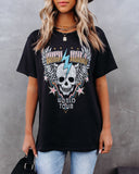 World Tour Rock & Roll Cotton Skull Tee