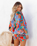 Wowza Printed Kimono Romper