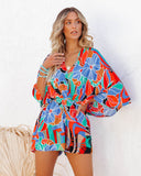 Wowza Printed Kimono Romper