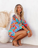 Wowza Printed Kimono Romper