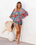 Wowza Printed Kimono Romper