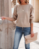 Yorkville Pearl Embellished Knit Sweater - Almond