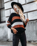 Younes Button Detailed Striped Knit Sweater