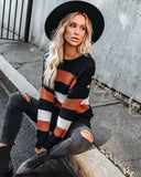 Younes Button Detailed Striped Knit Sweater