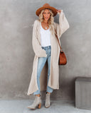 Your Own World Knit Duster Cardigan - Beige